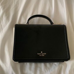 black and white kate spade bag
